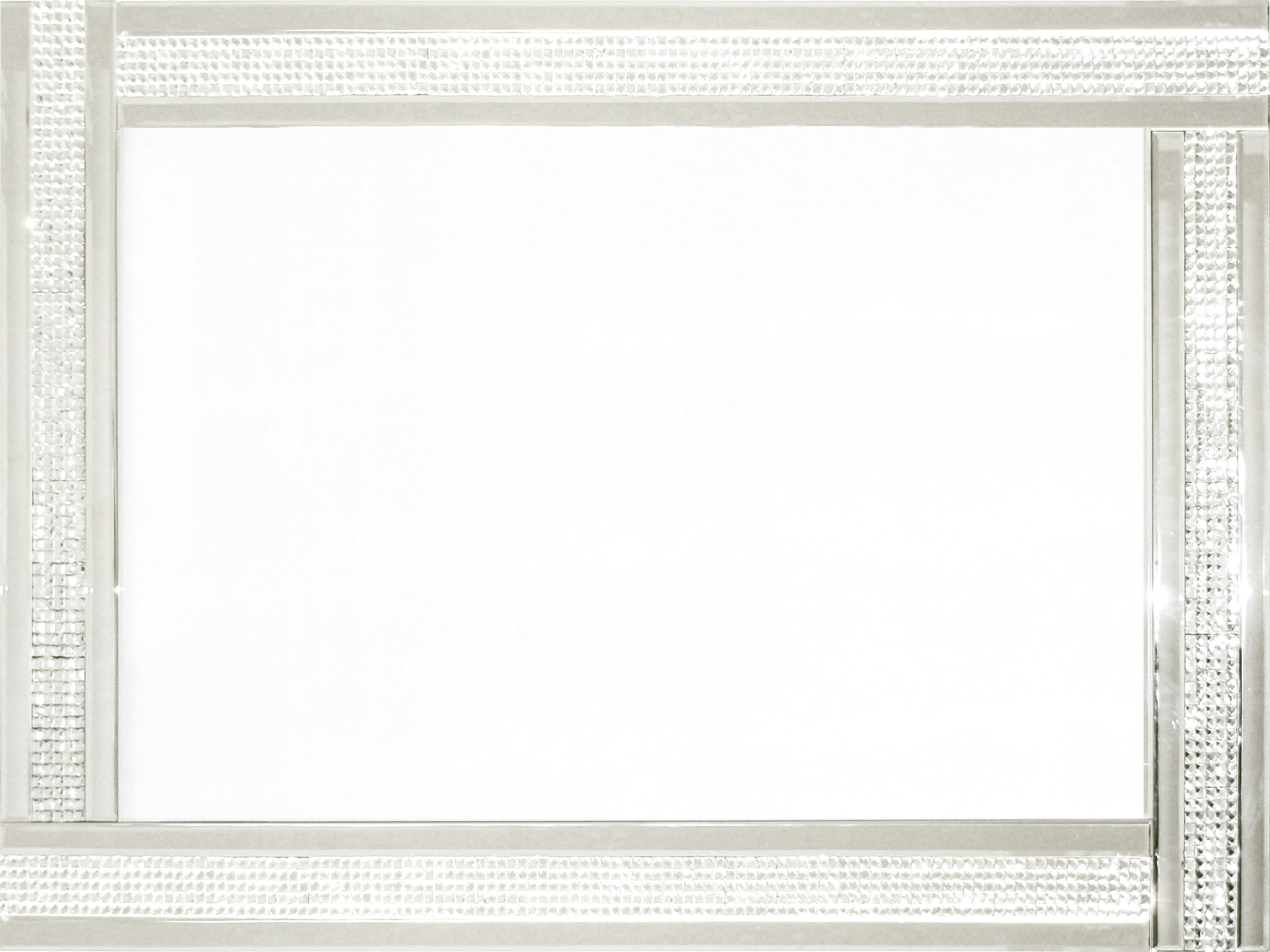 MC024 Wall décor art mirror on mirror rectangular ornate